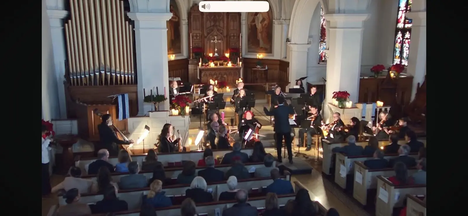 Trinity Chamber Orchestra performing at St. John's Episcopal Church in Washington, DC
